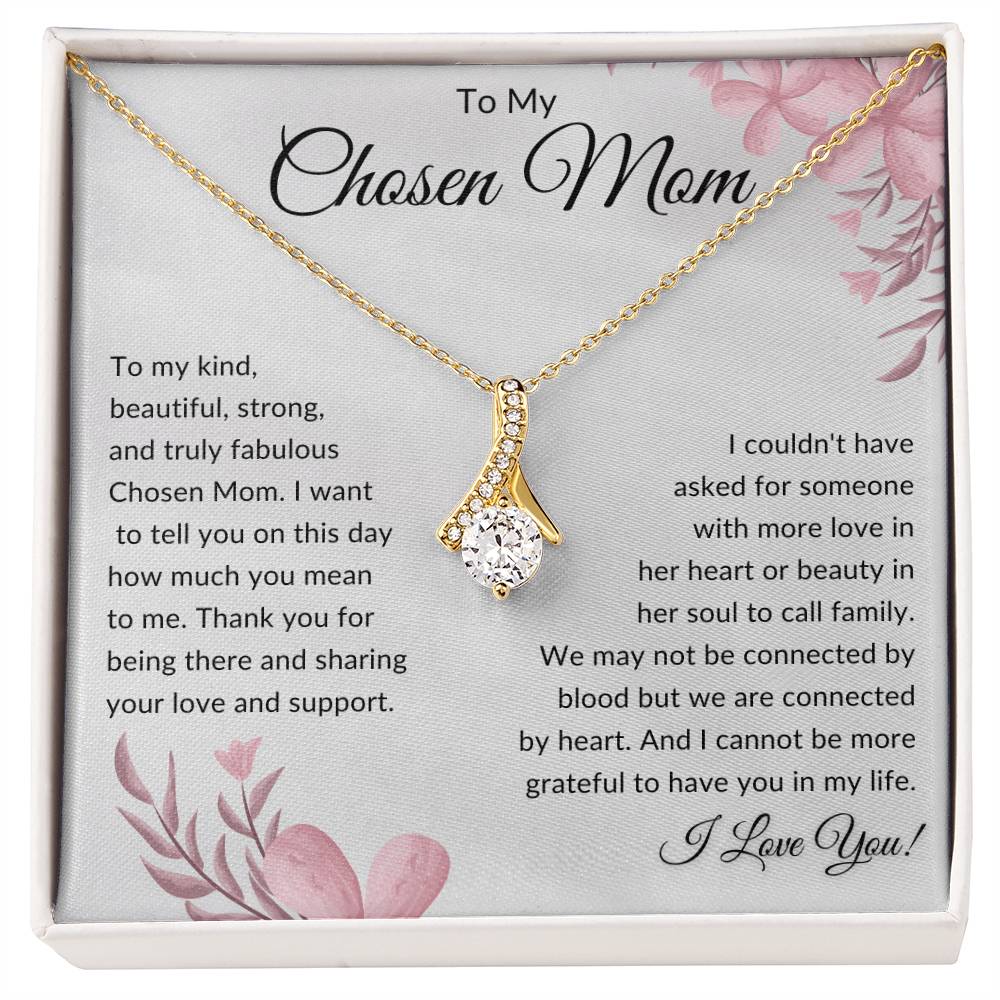 To My Chosen Mom Gift | Alluring Beauty Necklace