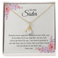 To My Sister - Alluring Beauty Necklace (Yellow and White Gold Variants