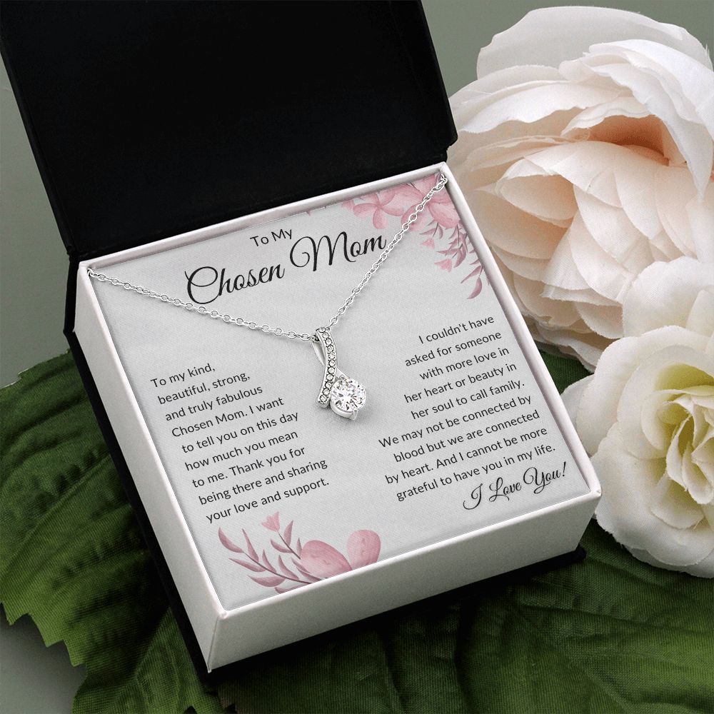 To My Chosen Mom Gift | Alluring Beauty Necklace