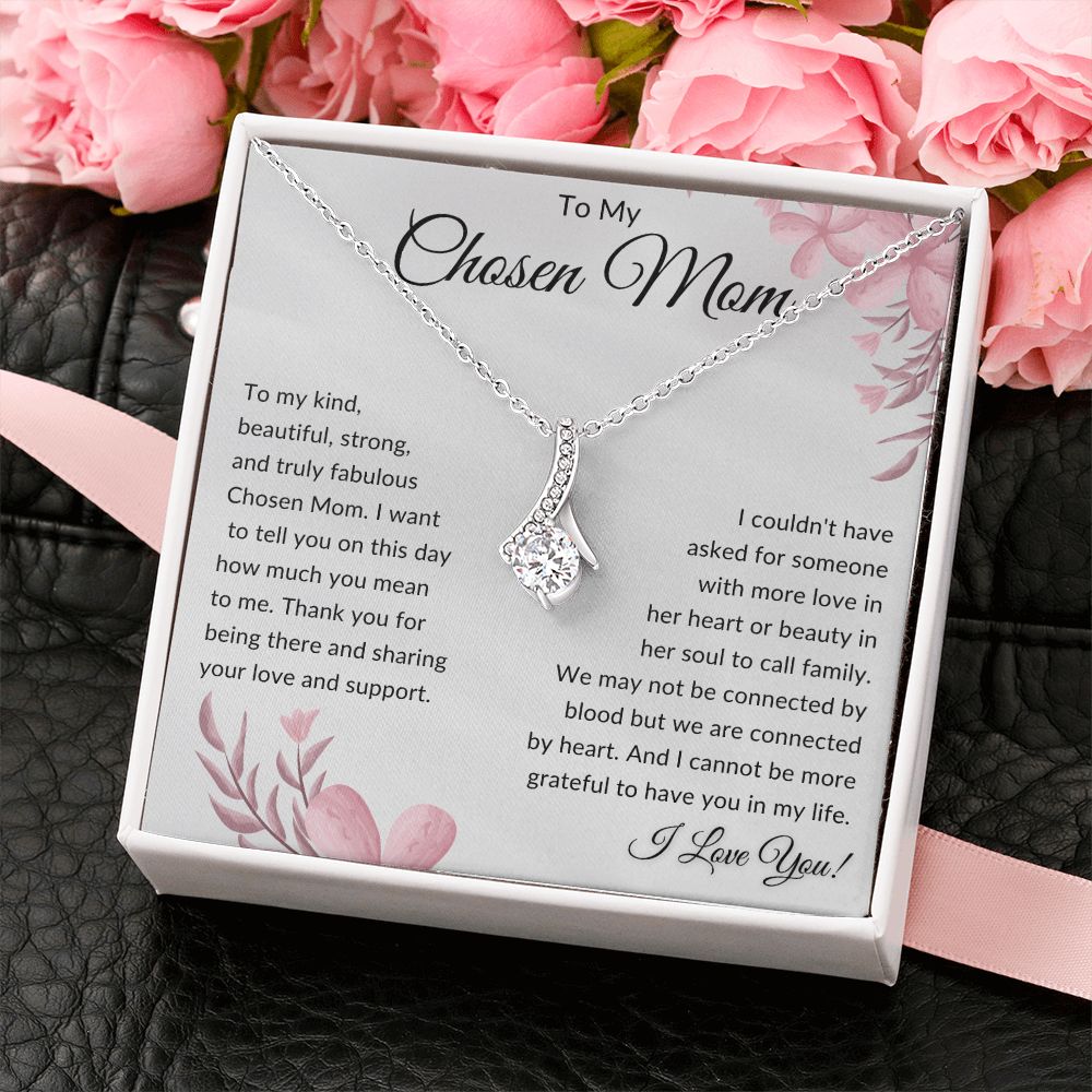 To My Chosen Mom Gift | Alluring Beauty Necklace