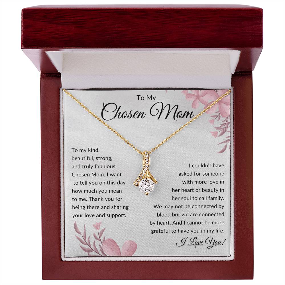 To My Chosen Mom Gift | Alluring Beauty Necklace