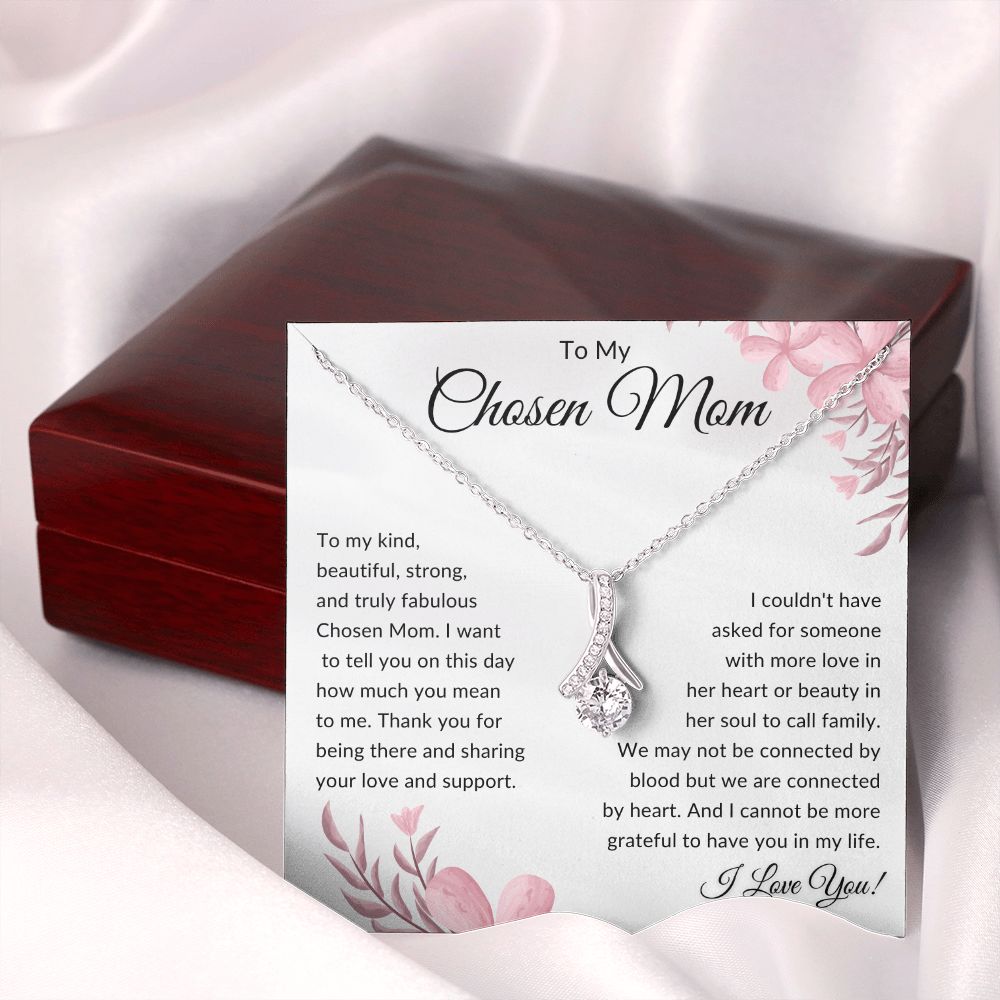 To My Chosen Mom Gift | Alluring Beauty Necklace