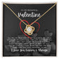 To My Beautiful Valentine Necklace - Love Knot Necklace Gift(Yellow and White Gold Variants)