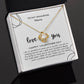 To My Amazing (Name) Necklace Gift - Love Knot Necklace (Yellow and White Gold Variants)