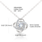 To My Beautiful Valentine Necklace - Love Knot Necklace Gift(Yellow and White Gold Variants)
