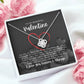 To My Beautiful Valentine Necklace - Love Knot Necklace Gift(Yellow and White Gold Variants)