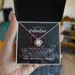To My Beautiful Valentine Necklace - Love Knot Necklace Gift(Yellow and White Gold Variants)