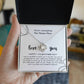 To My Amazing (Name) Necklace Gift - Love Knot Necklace (Yellow and White Gold Variants)