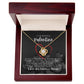 To My Beautiful Valentine Necklace - Love Knot Necklace Gift(Yellow and White Gold Variants)
