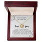 To My Amazing (Name) Necklace Gift - Love Knot Necklace (Yellow and White Gold Variants)