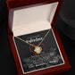 To My Beautiful Valentine Necklace - Love Knot Necklace Gift(Yellow and White Gold Variants)