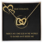 Dear Soulmate Necklace - Interlocking Hearts Necklace
