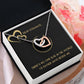 Dear Soulmate Necklace - Interlocking Hearts Necklace