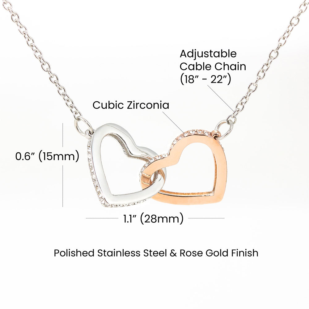 Dear Soulmate Necklace - Interlocking Hearts Necklace