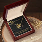 Dear Soulmate Necklace - Interlocking Hearts Necklace