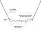 Valentines day necklace for Fiance - Heart Name Necklace