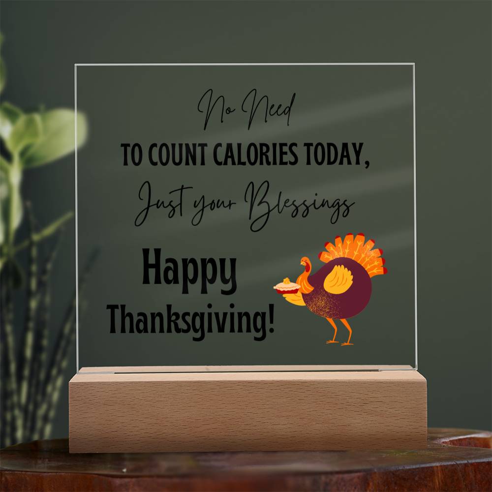 Unique Happy Thanksgiving Plaque for a loved one