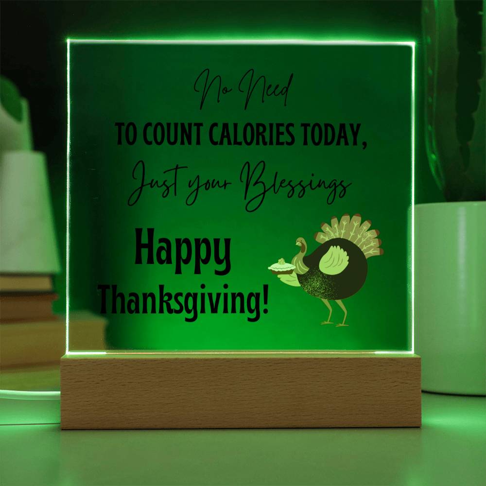 Unique Happy Thanksgiving Plaque for a loved one