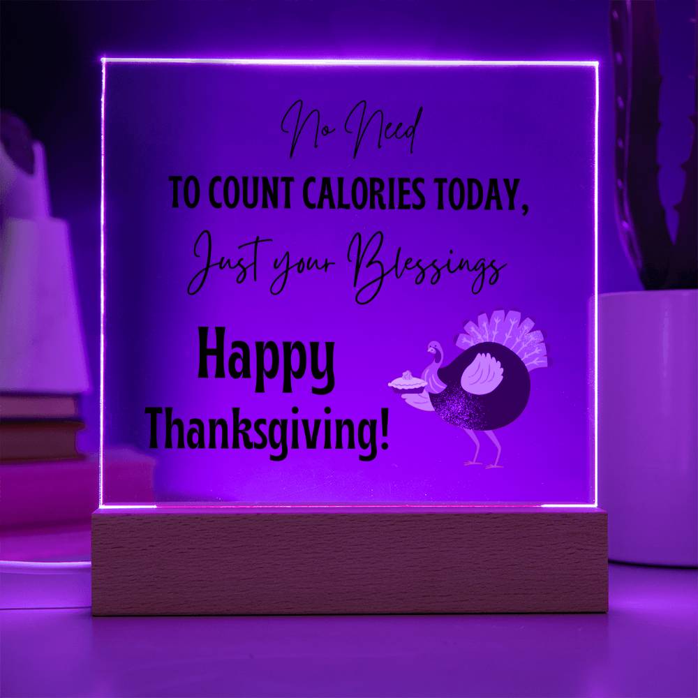 Unique Happy Thanksgiving Plaque for a loved one