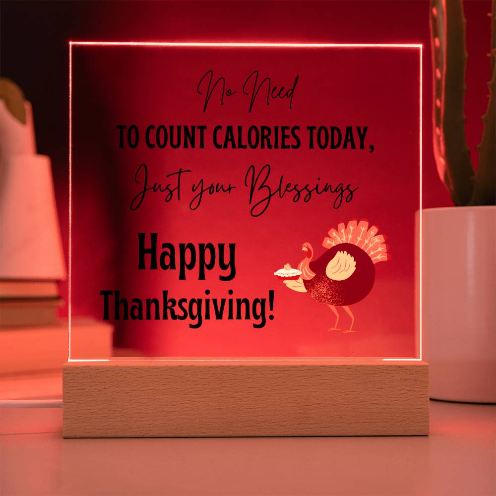 Unique Happy Thanksgiving Plaque for a loved one