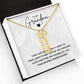 To Our Grandma Necklace gift from grandchildren  - Multi Vertical Name Necklace with a message card