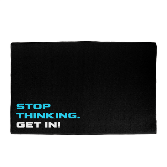 Cold Plunge Mat - Stop Thinking Get in! - Ice Bath Mat, Outdoor/Indoor Mat