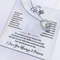 To My Wife Necklace , Wife Gift Necklace for Women, Forever Love Necklace