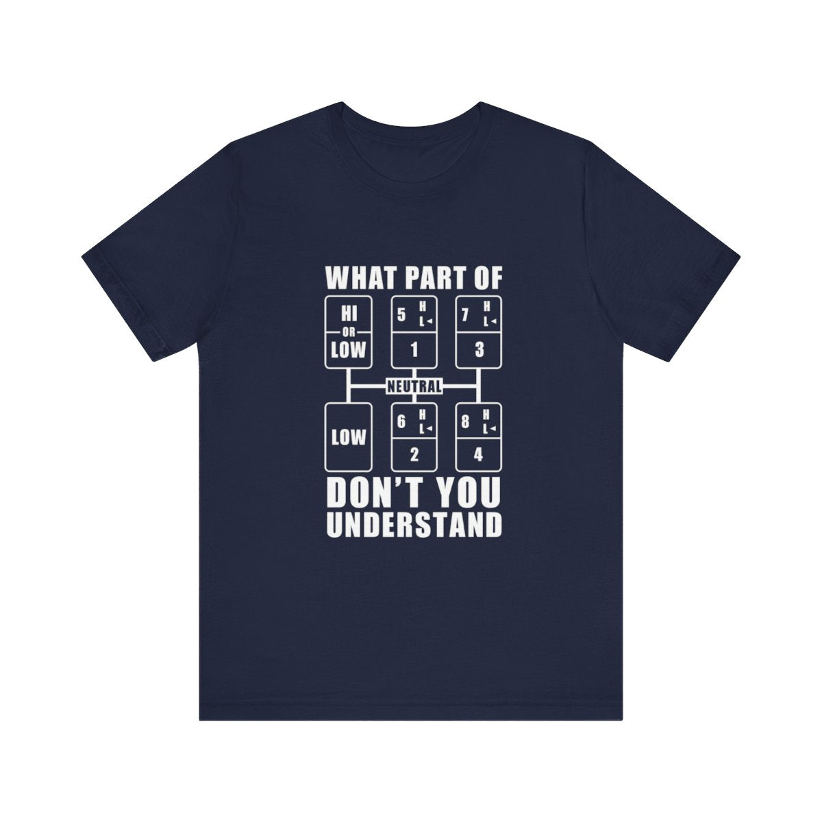 "What part of don't you understand" T-shirt,  Unisex Jersey Short Sleeve Tee, Truck Driver T-shirt, Funny T-shirt, Gift for Truckers
