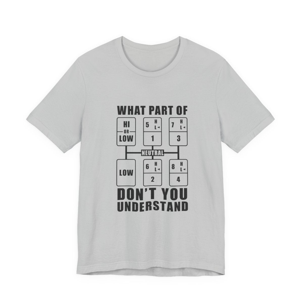 "What part of, don't you understand" T-shirt, Unisex Jersey Short Sleeve Tee, T-shirt for trucker, Truck Driver Gift