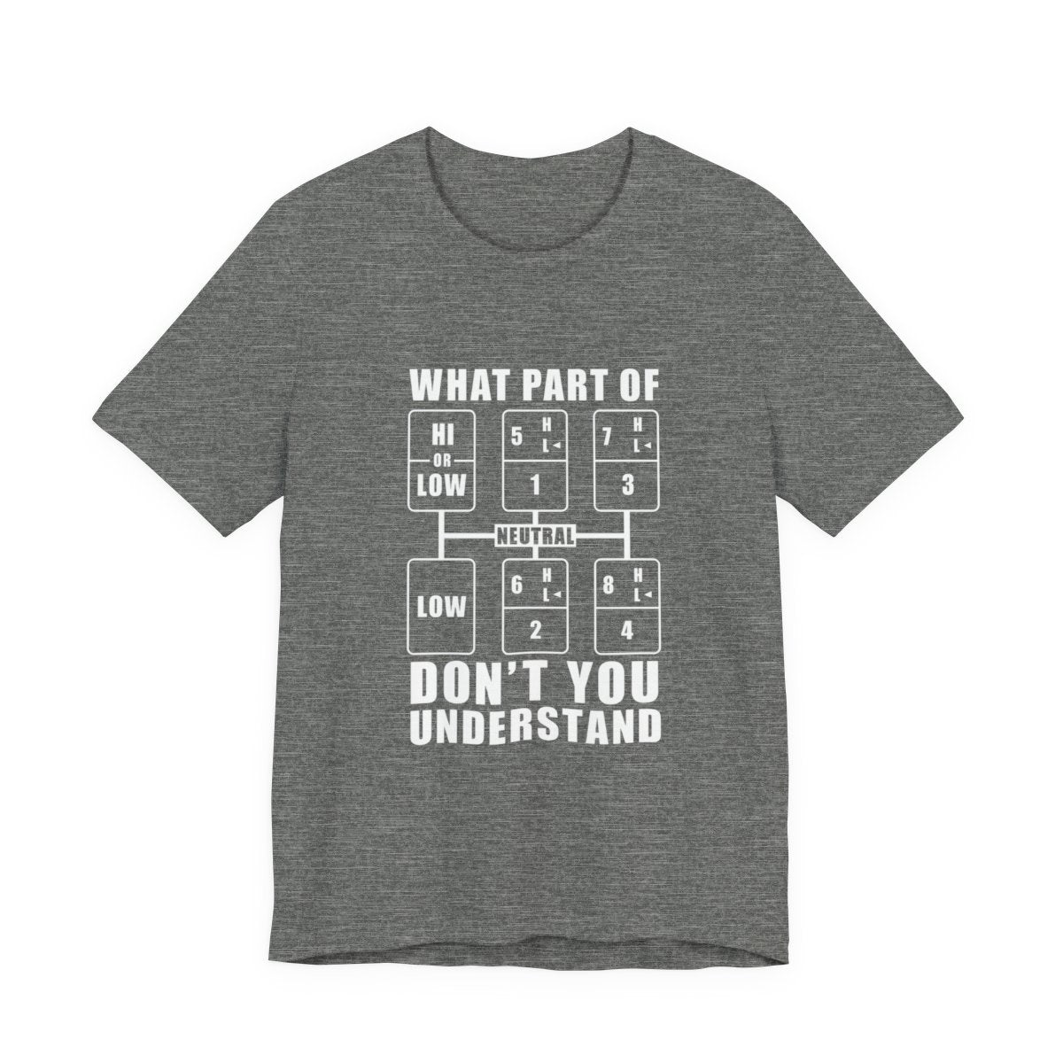 "What part of don't you understand" T-shirt,  Unisex Jersey Short Sleeve Tee, Truck Driver T-shirt, Funny T-shirt, Gift for Truckers
