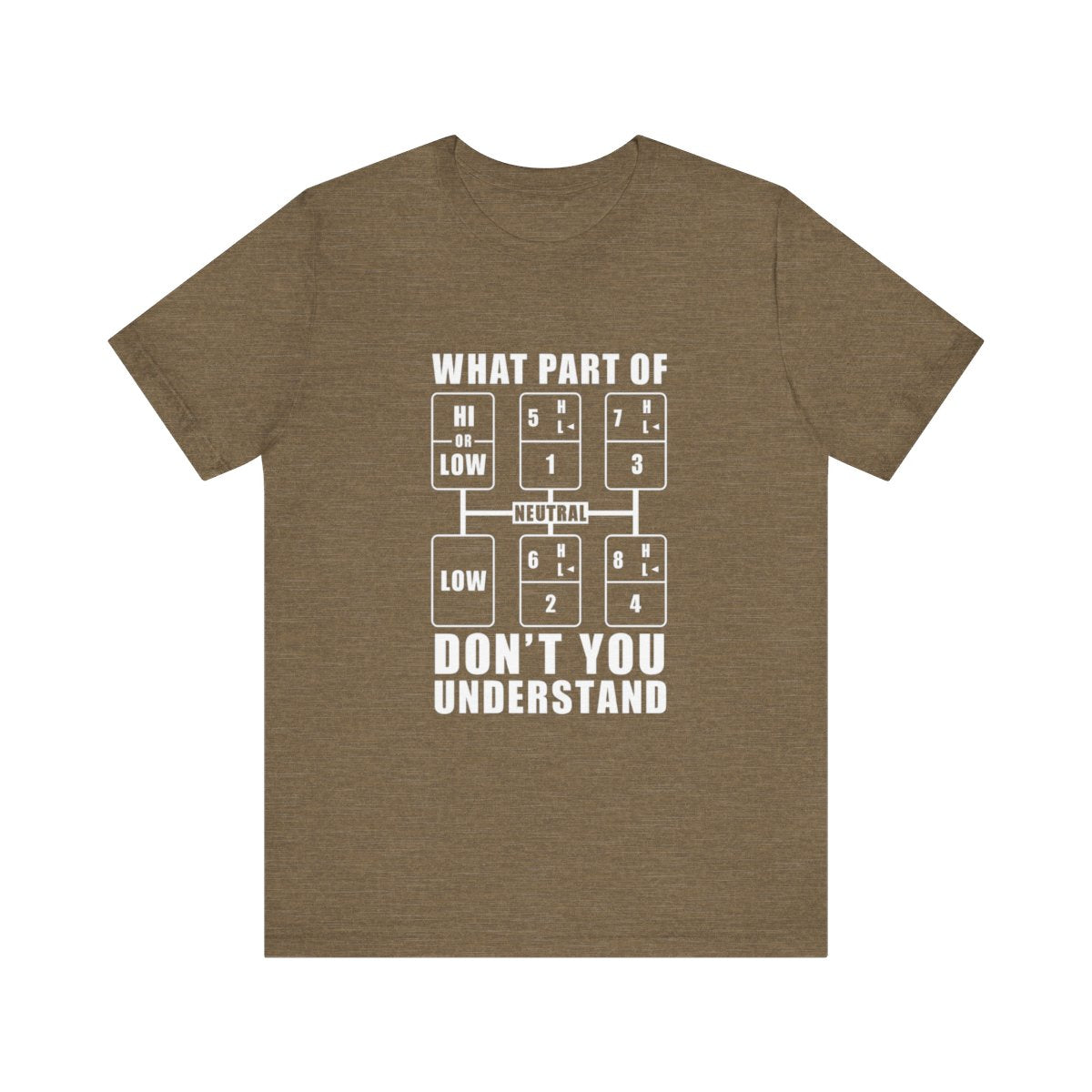 "What part of don't you understand" T-shirt,  Unisex Jersey Short Sleeve Tee, Truck Driver T-shirt, Funny T-shirt, Gift for Truckers