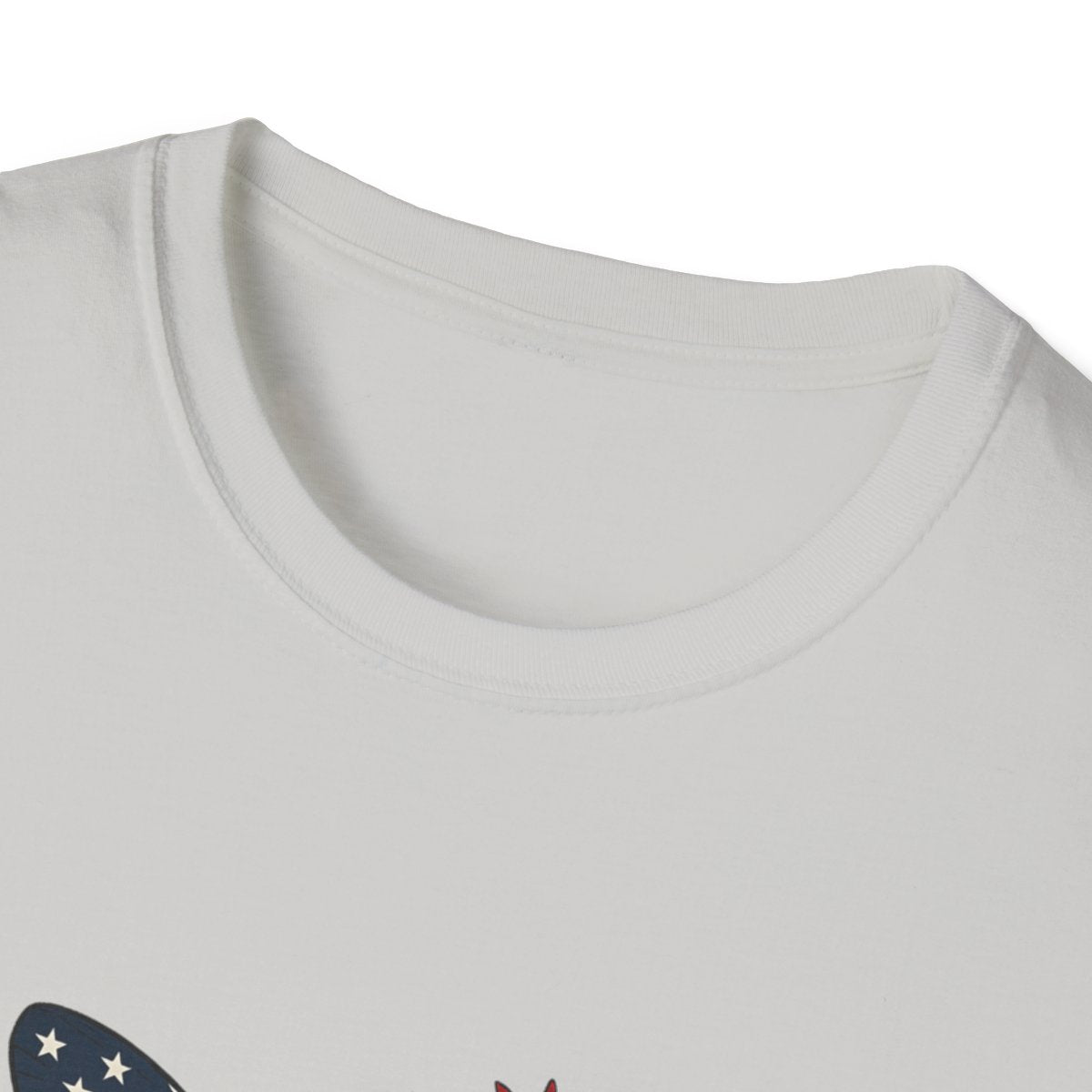 4th of July Butterfly Softstyle T-Shirt - Personalized Name Shirt