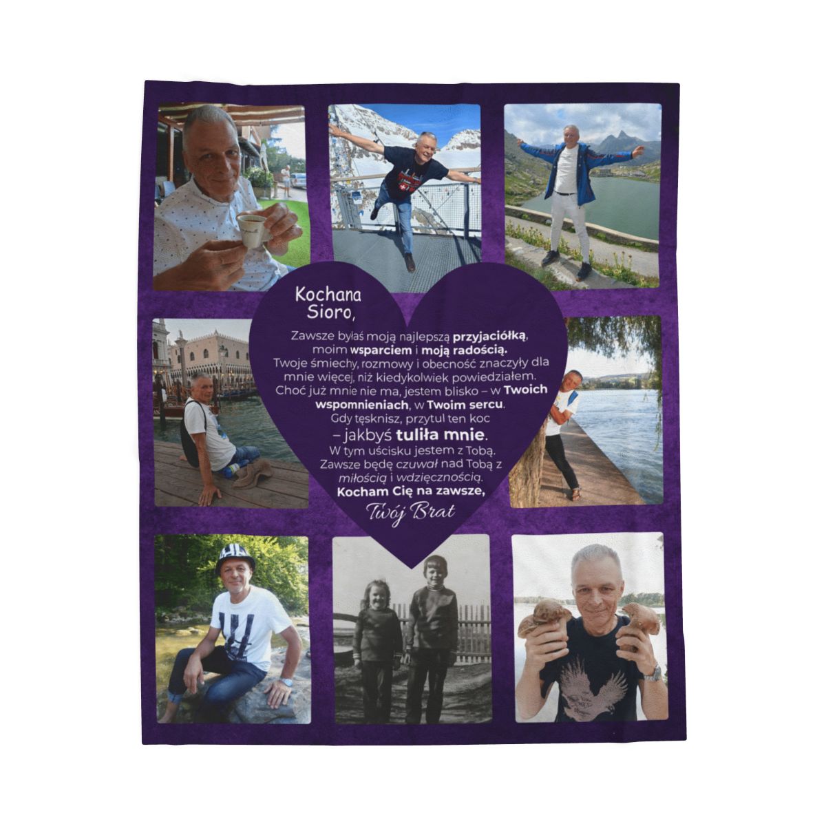 For Sister Velveteen Plush Blanket