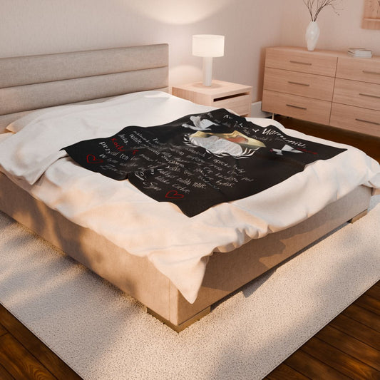 Mom Velveteen Plush Blanket