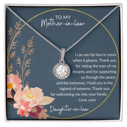 To My Mother-In-Law Gift | Eternal Hope Necklace