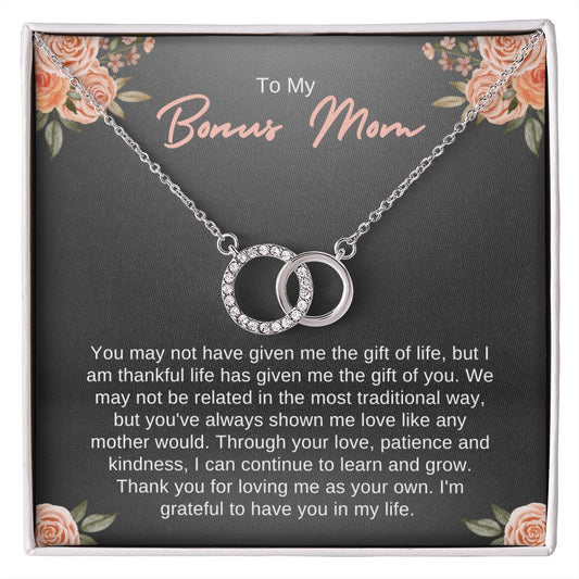 To My Bonus Mom Gift | Perfect Pair Necklace