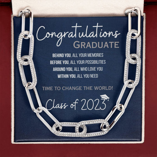Congratulations Graduate | Gift for Her | Forever Linked Necklace