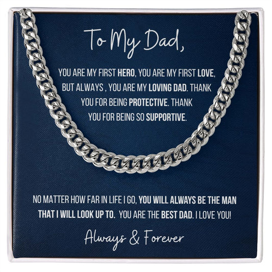To My Dad | Cuban Link Chain |