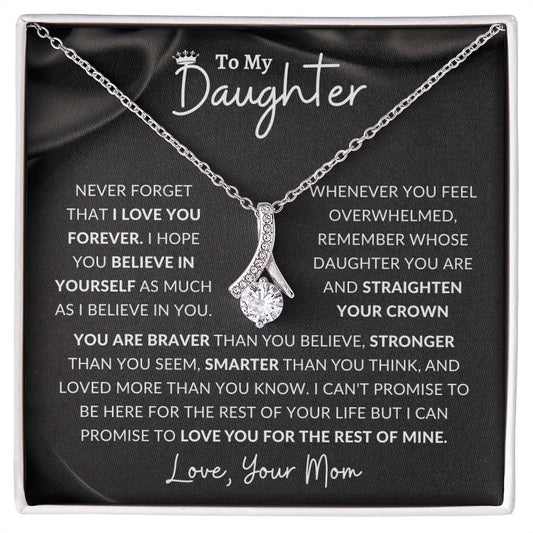 To My Daughter, From MOM - Alluring Beauty Necklace