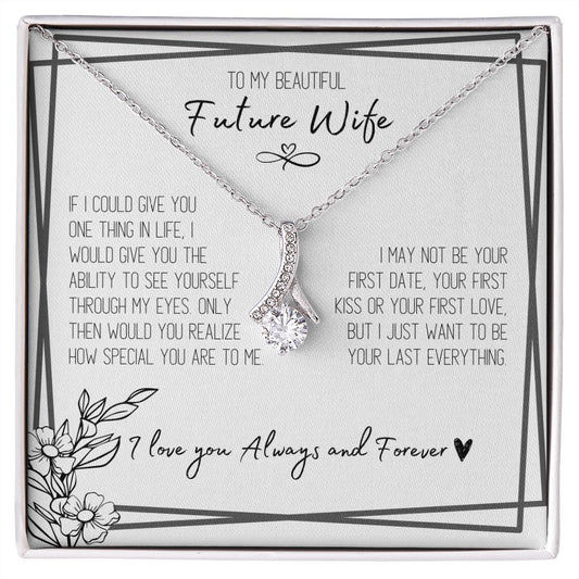 To My Beautiful Future Wife Gift | Alluring Beauty Necklace