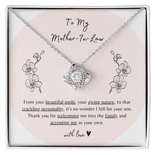 Mother-In-Law Gift from Daughter-In-Law | Love Knot Necklace