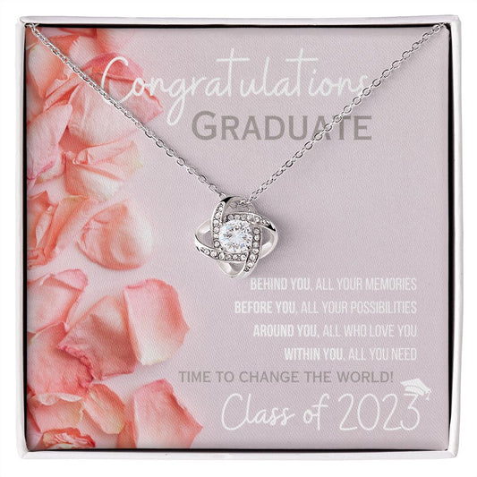 Graduation Gift for Her | Love Knot Necklace