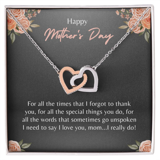 Happy Mother's Day | Interlocking Hearts Necklace