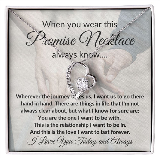 To My Girlfriend | Promise Necklace | Forever Love Necklace