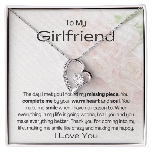 To My Girlfriend | Forever Love Necklace Gift